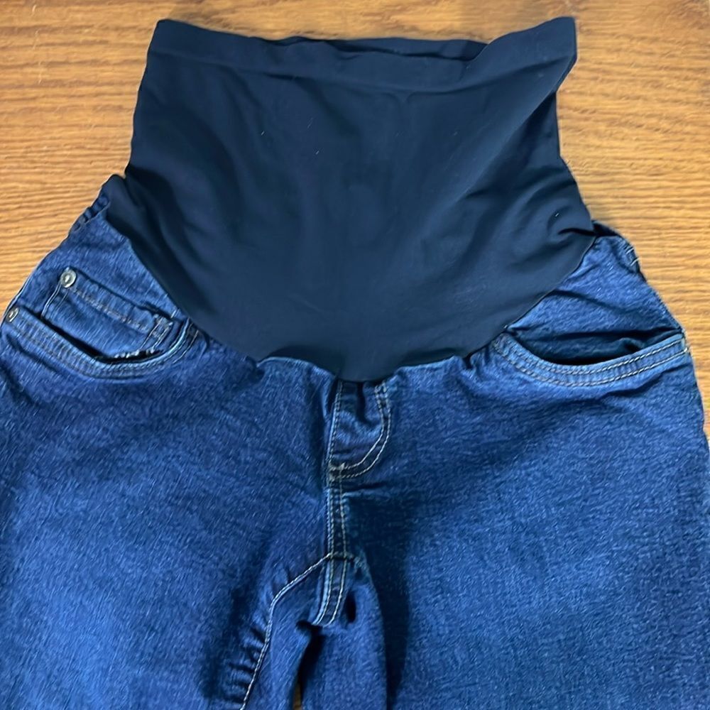 Indigo Blue Pull Up Maternity Jeans size Medium